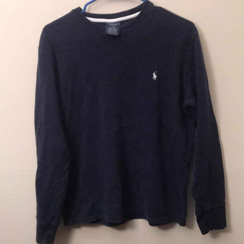 Long sleeve polo thermal shirt